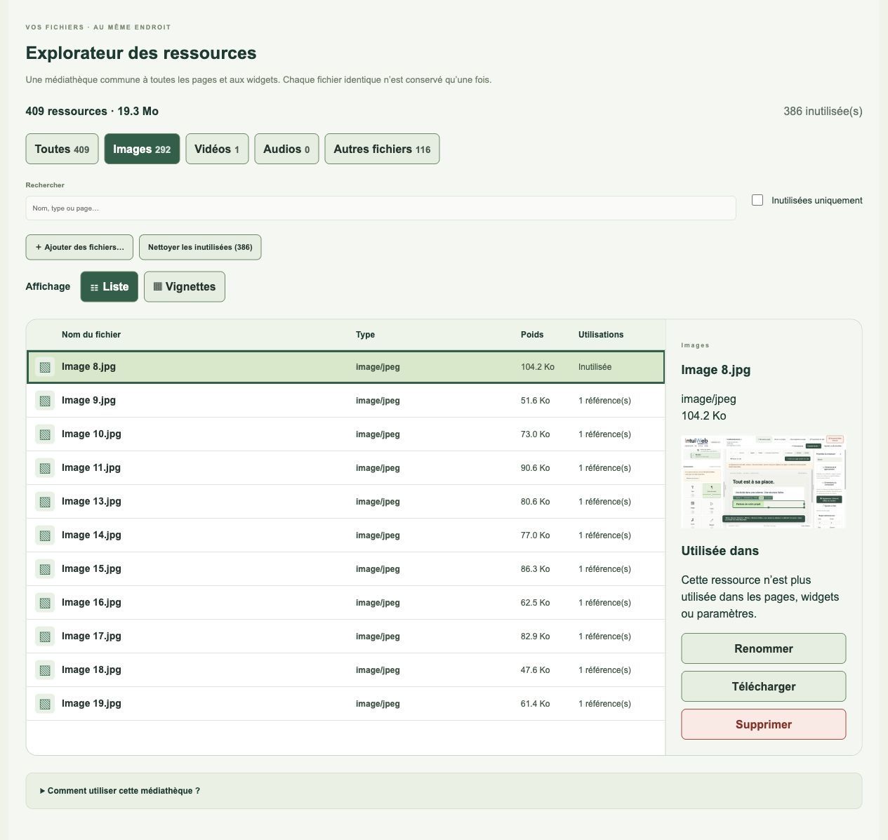 Retrouver les ressources du projet.